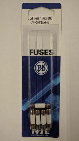 10 Amp (GDA) Ceramic Fuse (5Pk) Fast Acting 5x20mm