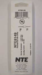 NTE8149 Thermal Fuse 152°C/306°F 15A Axial