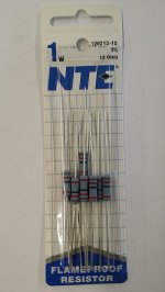 12 Ohm 1 Watt Metal Oxide Film Resistor (10Pk) 2% Tolerance