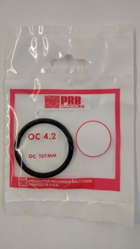 OC4.2 Round Rubber Belt 4.2" IC, .139" Cross Section