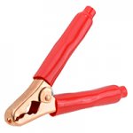Plier-Type Solid Copper Clip, 400 Amp Red