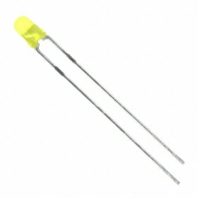 3mm Yellow LED (4Pk) Yellow Diffused Lens