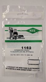 NTE1162 IC, TV Sound IF Amp & FM Detector, 14-Lead DIP