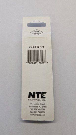 Fork/Spade Terminal Non-Insulated 12-10Awg 1/4" Stud (10Pk)