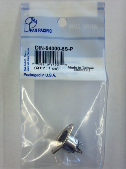 5Pin Din Jack Chassis Mount (180° Contact Pattern)