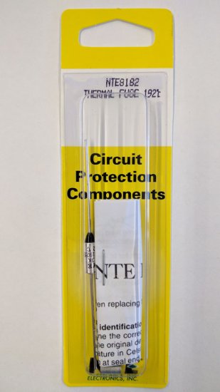 NTE8182 Thermal Fuse 192°C/378°F 15A Axial