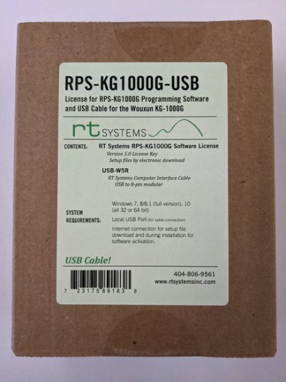 RPS-KG1000G-USB Programming Software/USB-W5R Cable Wouxun KG1000
