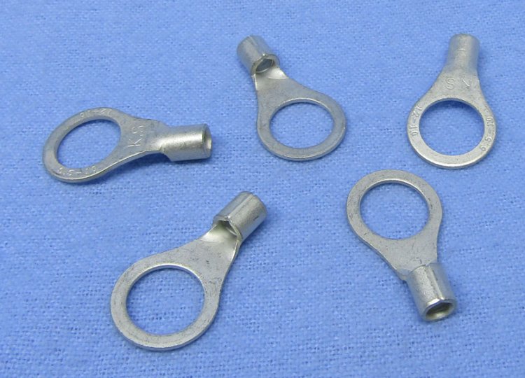 Ring Terminal Non-Insulated 12-10Awg 3/8\" Stud (5Pk)