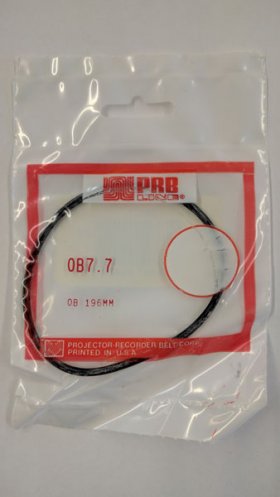 OB7.7 Round Rubber Belt 7.7" IC, .103" Cross Section