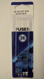 15 Amp Blue (APS) Low Profile Mini-Blade Fuse 32V (5Pk)