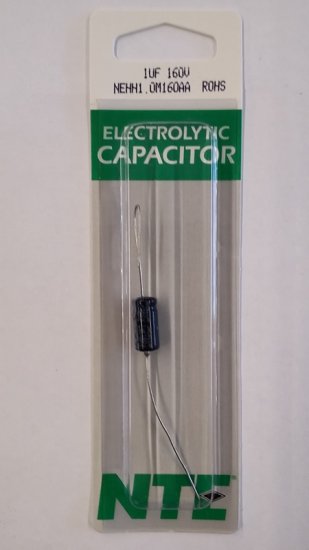 1uf 160V Axial Lead Electrolytic Capacitor