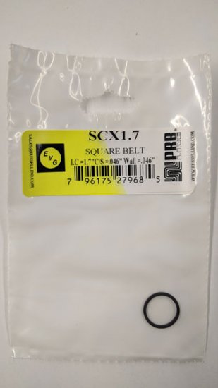 SCX1.7 Square Belt 1.7\" IC, .046\" CS, .046\" Wall Thickness