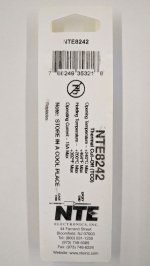 NTE8242 Thermal Fuse 240°C/464°F 15A Axial