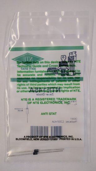 NTE145A Zener Diode (2Pk) 15V 1Watt