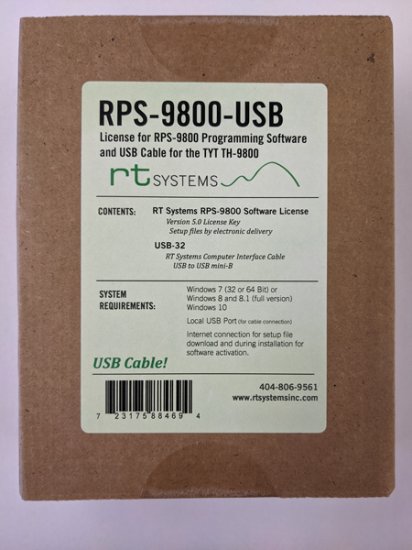 RPS-9800-USB Programming Software/USB-32 Cable TYT TH-9800