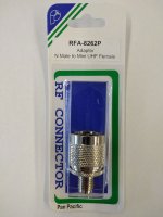 Mini-UHF Jack to N Plug Adapter