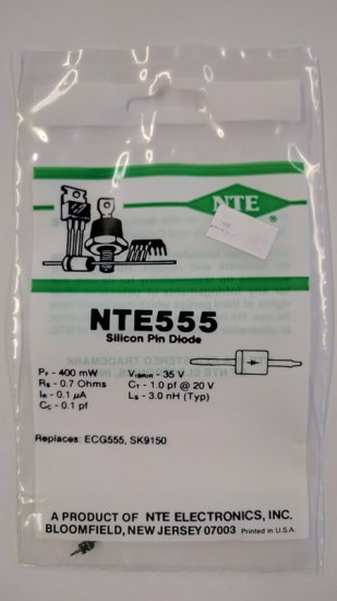 NTE555 Si, Schottky Barrier (Pin) Diode, UHF/VHF Detector