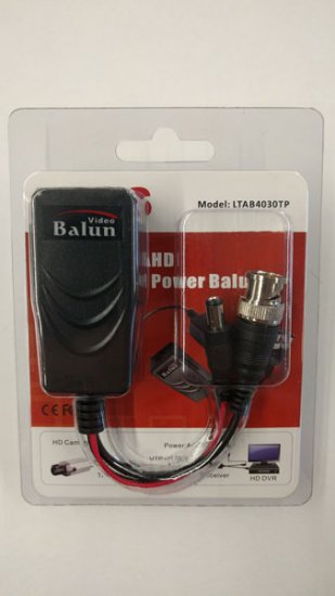 Single Channel HD Video & Power Balun (Pair)