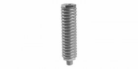 2" Mini Light Duty Chrome Antenna Spring w/Hex Nut