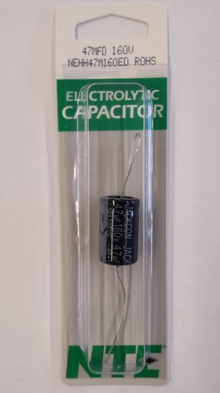 47uf 160V Axial Lead Electrolytic Capacitor