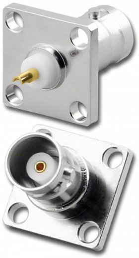 BNC Jack Chassis Mount (Square Base)