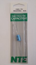 22uf 35V Axial Lead Electrolytic Capacitor