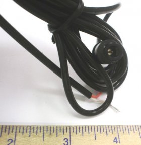 Size R 6.9/4.1/0.7mmPin Coaxial DC Power Plug InLine 6' 24Awg