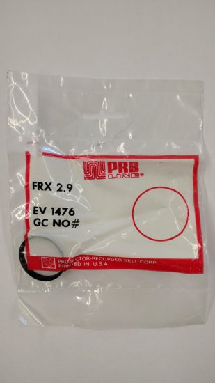 FRX2.9 Flat Rubber Belt 2.9\" IC, .14\" CS, .031\" Wall Thickness