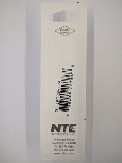 Ring Terminal Insulated Vinyl (PVC) 22-18Awg 1/4" (10Pk)