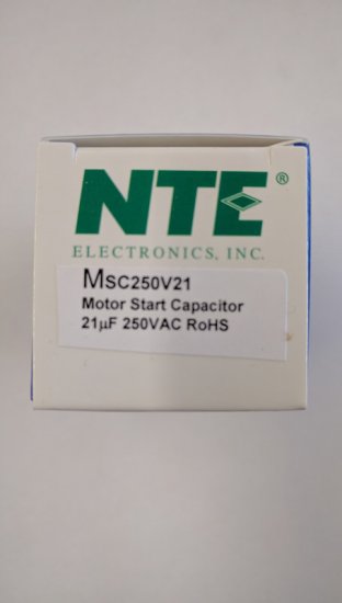 21-25uF 250VAC Motor Start AC Electrolytic Capacitor .25" Q.C.