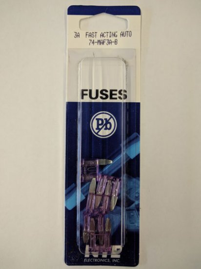 3 Amp Violet (ATM) Mini-Blade Fuse 32V (5Pk) Fast Acting