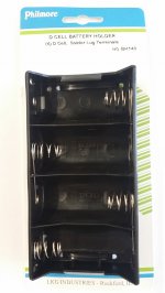 4 "D" Battery Holder (Solder Lug)