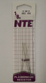 22 Ohm, 1/8W, 2% Metal Film Flameproof Resistor (6Pk)