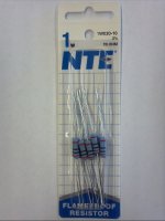 20 Ohm 1 Watt Metal Oxide Film Resistor (10Pk) 2% Tolerance