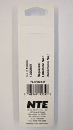 2 Amp Micro Cartridge Fuse (5Pk) Fast Acting 3.6x10mm