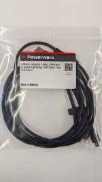 4Ft USB6in1 Cable, USB to Apple Lightning, USB-C, USB Micro