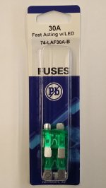 30 Amp Green (ATC) Lighted Blade Fuse 32V (5Pk) Fast Acting