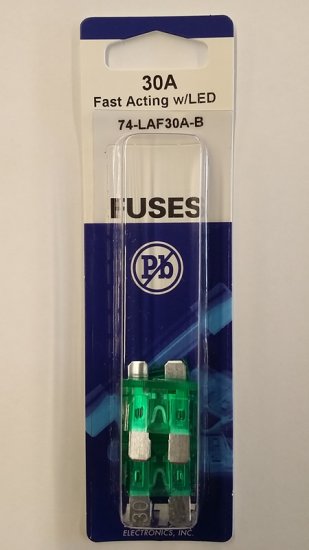 30 Amp Green (ATC) Lighted Blade Fuse 32V (5Pk) Fast Acting