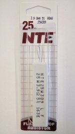 3.9 Ohm 25W Cermet Power Wirewound Resistor 5% Tolerance