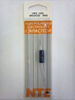 1uf 100V Non-Polar Axial Lead Electrolytic Capacitor