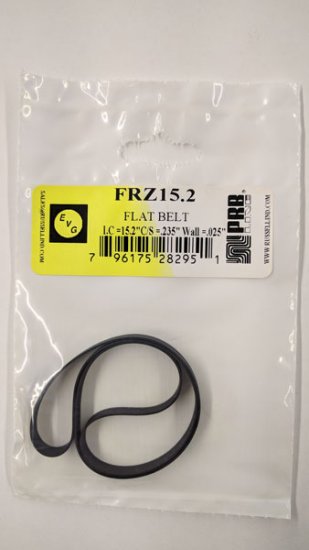 FRZ15.2 Flat Rubber Belt 15.2\" IC, .235\" CS, .025\" WallThickness