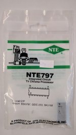 NTE797 IC, TV Chroma Processor, 16-Lead DIP