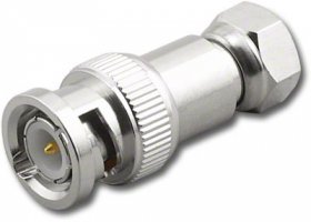 BNC Plug to F Plug Adapter