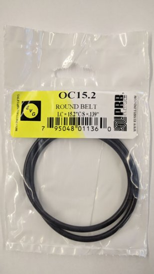 OC15.2 Round Rubber Belt 15.2\" IC, .139\" Cross Section