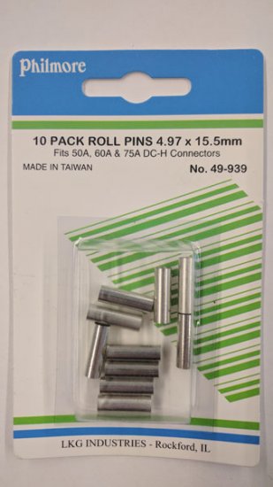 Anderson Power Pole Roll Pins for 50/60/75A Housings (10Pk)
