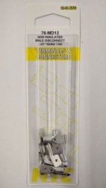 Quick Connect Male Non-Insulated 12-10Awg 0.250" (10Pk)