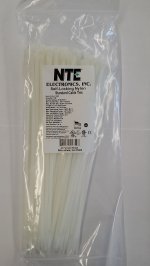 Cable Tie 11 inch 50Lbs (100Pk) Natural/White
