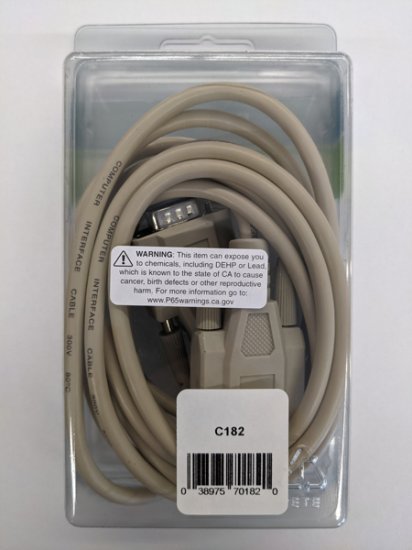 10Ft DB9 M/M Molded Serial Cable