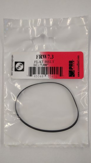 FRW7.3 Flat Rubber Belt 7.3\" IC, .14\" CS, .02\" Wall Thickness