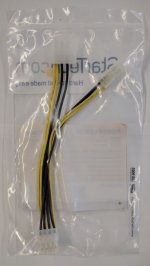 6in 4 Pin to 8 Pin EPS Power Adapter with LP4 - F/M